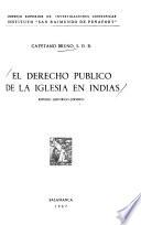 El derecho público de la Iglesia en Indias