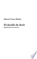 El desafío de decir