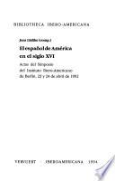 El español de América en el siglo XVI