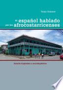 El español hablado por los afrocostarricenses
