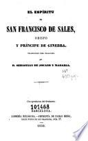 El Espíritu de San Francisco de Sales, obispo y príncipe de Ginebra