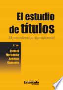 El estudio de títulos