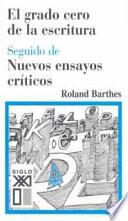 El grado cero de la escritura