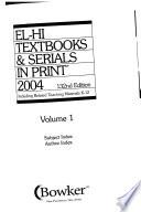 El-Hi Textbooks and Serials in Print