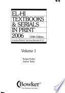 El-Hi Textbooks and Serials in Print
