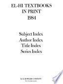 El-Hi Textbooks in Print