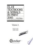El-Hi Textbooks & Serials in Print, 2005