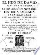 El hijo de David mas perseguido, Christo Señor nuestro