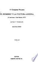 El Hombre y la cultura andina