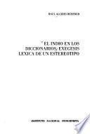 El indio en los diccionarios
