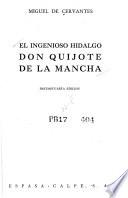 El ingenioso hidalgo Don Quijote de la Mancha