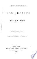 El ingenioso hidalgo Don Quijote de la Mancha