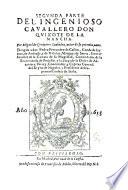 El ingenioso hidalgo don Qvixote de la Mancha