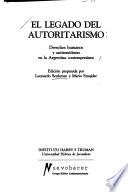 El legado del autoritarismo