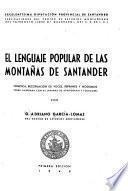 El lenguaje popular de las montañas de Santander