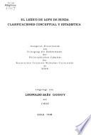 El léxico de Lope de Rueda: clasificaciones conceptual y estadística