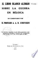 El libro blanco alemán sobre la guerra en Bélgica