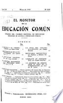 El Monitor de la educación común
