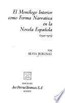 El monólogo interior como forma narrativa en la novela española (1940-1975)