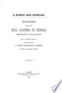 El movimiento obrero contemporáneo, discursos. (Real acad. de ciencias morales y pol.).