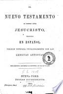 El Nuevo Testamento de nuestro Señor Jesuchristo