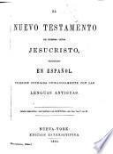 El Nuevo Testamento ... Edicion estereotypica
