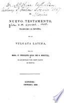 El Nuevo Testamento, traducido al Español, de la Vulgata Latina