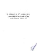 El origen de la corrupción