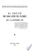 El Pacto de San José de Flores, 1859-11 de noviembre-1939