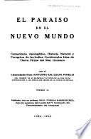 El paraíso en el Nuevo mundo