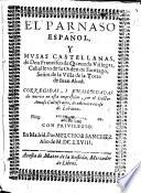 El parnaso español y musas castellanas