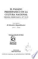 El Pasado prehispánico en la cultura nacional
