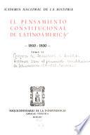 El pensamiento constitucional de Latinoamérica, 1810-1830