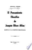 El pensamiento filosófico de Joaquín Ulises Alfau