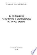 El pensamiento penitenciario y criminológico de Rafael Salillas
