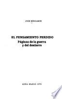 El pensamiento perdido