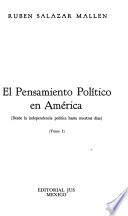 El pensamiento político en América