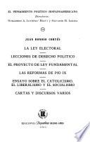 El pensamiento político hispano-americano