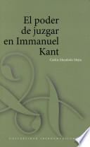 El poder de juzgar en Immanuel Kant