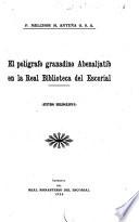 El polígrafo granadino Abenaljatib en la Real Biblioteca del Escorial