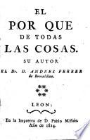 El por qué de todas las cosas