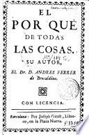 El Porqué de todas las cosas