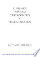 El primer impreso cartagenero y otros ensayos