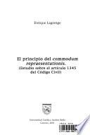 El Principio del Commondum Repraesentationis