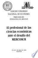 El profesional de las ciencias económicas ante el desafío del MERCOSUR