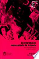 El programa de mejoramiento de vivienda