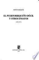 El puertorriqueño docil y otros ensayos, 1953-1971