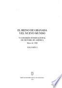 El Reino de Granada y el Nuevo Mundo