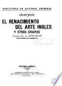 El Renacimiento del arte inglés y otros ensayos