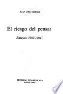 El riesgo del pensar